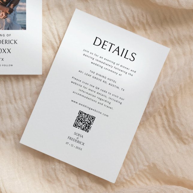 Carte de boîtier QR moderne minimaliste (Créateur téléchargé)