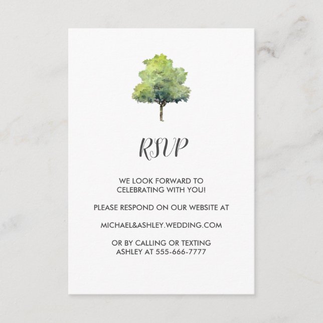 Carte de boîtier RSVP Russe Barn Mariage campagnar (Devant)