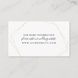 Carte de boîtier simple Gold Geometry Frame info