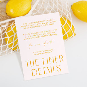 Carte de boîtier simple rose et jaune