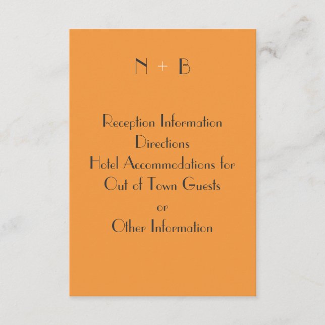 Carte de boîtier Tangerine (Devant)