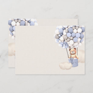 Carte de boîtier vierge des ballons d'ours