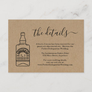 Carte de boîtier Whiskey Information Details