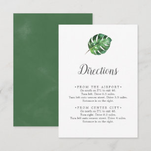 Carte de boîtier Wild Tropical Palm Directions