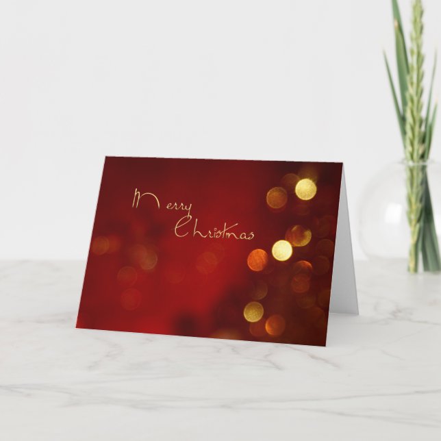 Carte de bokeh de Joyeux Noël (Devant)