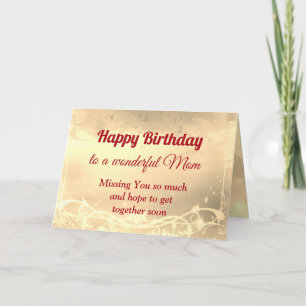 Carte de Bon Anniversaire Maman à Distance