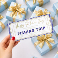 Carte de bon de cadeau de pêche de la Marine pour