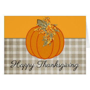Carte de Bon thanksgiving Citrouille d'automne 1
