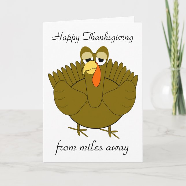 Carte de Bon thanksgiving Miles Turkey (Devant)