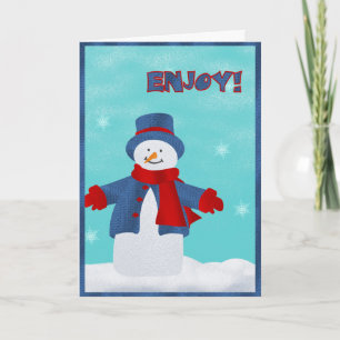 Carte de bonhomme de neige