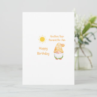 Carte de bonne année Gnome pour un autre tour auto