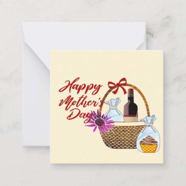 Carte de Bonne Fête des Mères (Devant)
