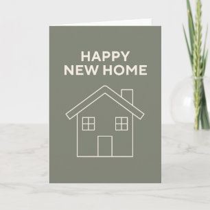 Carte de Bonne Maison Nouvelle - Eucalyptus Chaud