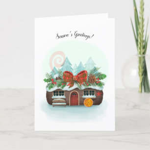 Carte de Bonnes Fêtes du Cabine du journal Yule