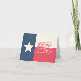Carte de Bonnes Fêtes du pays du drapeau du Texas