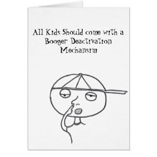Carte de booger d'enfant de Stinkeye