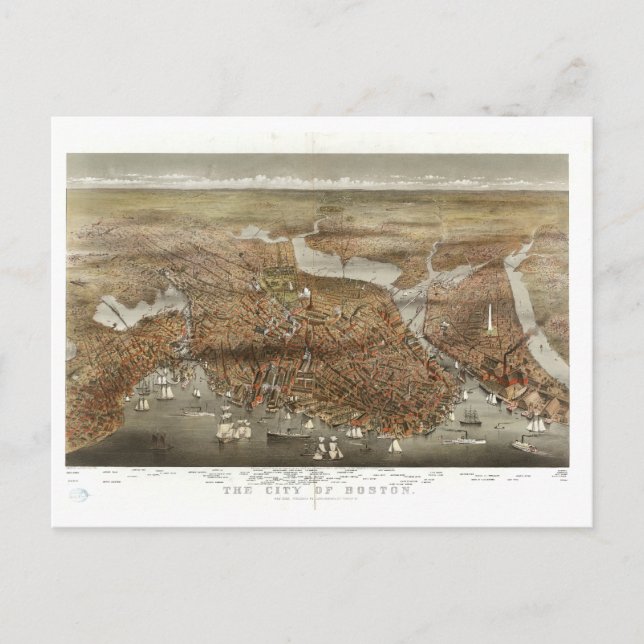 Carte de Boston 1898 (Devant)