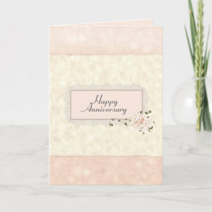 Carte de bouquet d'anniversaire de mariage