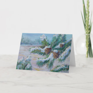 Carte de branche de pin