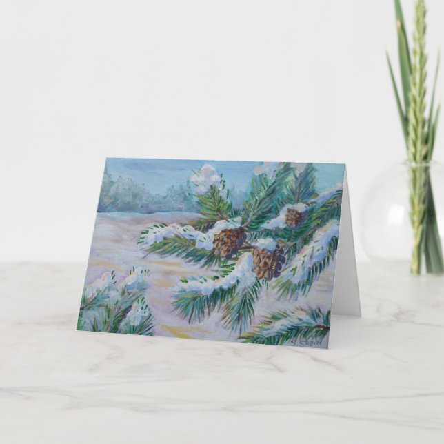 Carte de branche de pin (Devant)