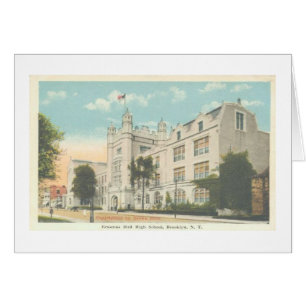 Carte de Brooklyn NY de lycée d'Erasmus Hall
