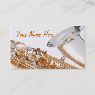 Carte de Budiness de saxophone