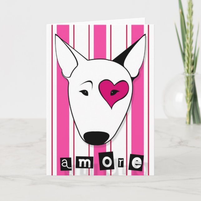 Carte de bull-terrier d'Amore (Devant)
