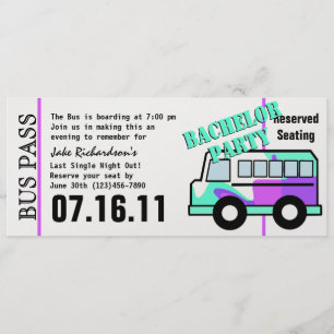 Carte de bus de la fête du baccalauréat