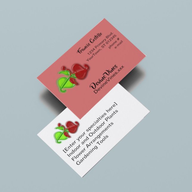 Carte de bus - Feuilles de vigne 3D (Créateur téléchargé)