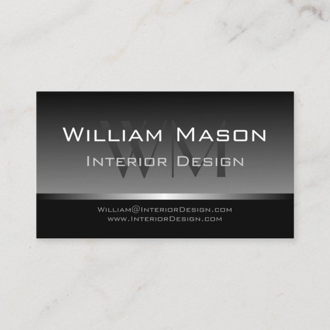 Carte de bus professionnelle Gris cool et Gris Arg (Devant)