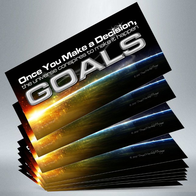 Carte de but de décision (Goals Coaching business cards)