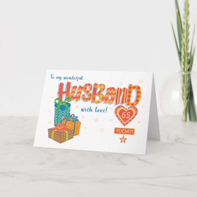 Carte de cadeaux et d'étoiles pour marié d'âge per (Devant)