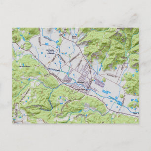 Carte de Calistoga en Californie