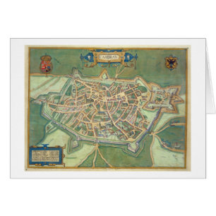 Carte de Cambrai, de "Civitates Orbis Terrarum"