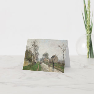 Carte de Camille Pissarro Route à Louveciennes