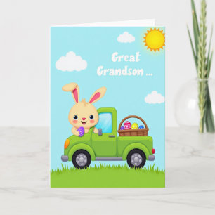 Carte de camion de printemps heureux