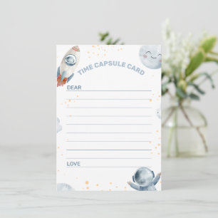 Carte de capsule temporelle Premier tour autour du