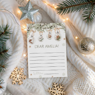 Carte de capsule temporelle Winter Onederland