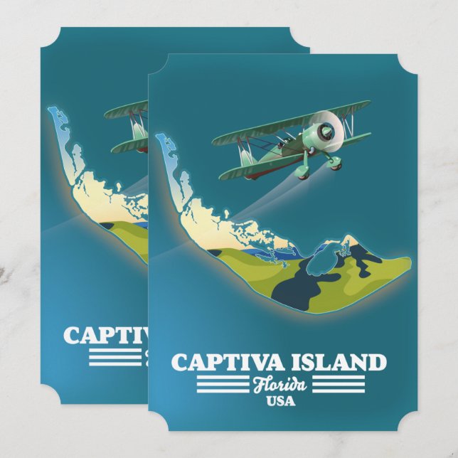 Carte de Captiva Island Florida USA (Devant / Derrière)