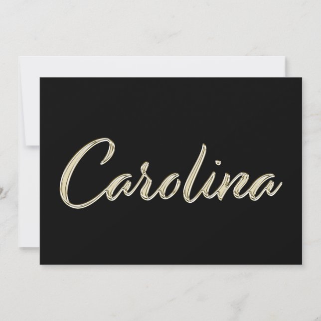 Carte de Carolina White Gold (Devant)