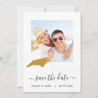 Carte de Caroline du Nord Mariage photo Enregistre