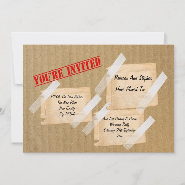 Carte de carte de carte de la Maison de la Partie  (Devant)