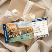 Carte de carte d'embarquement de surprise de voyag