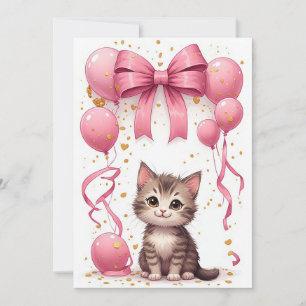 Carte de célébration de chaton mignon 🐱