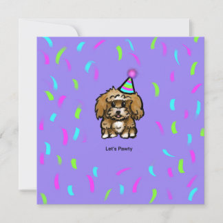 Carte de célébration de Maltipoo