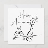 Carte de célébration du 5e anniversaire du bonheur