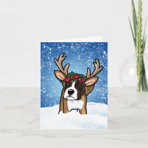 Carte de cerfs d'hiver Boxer