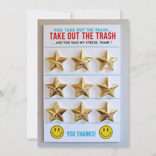 Carte de champion de tableau de tâches ménagères