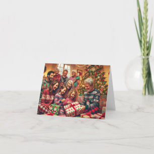Carte de change cadeau de Noël familiale