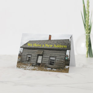 Carte de changement d'adresse du Cabine des années